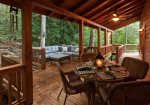 Outdoor seating area at Hidden Valley Paradise